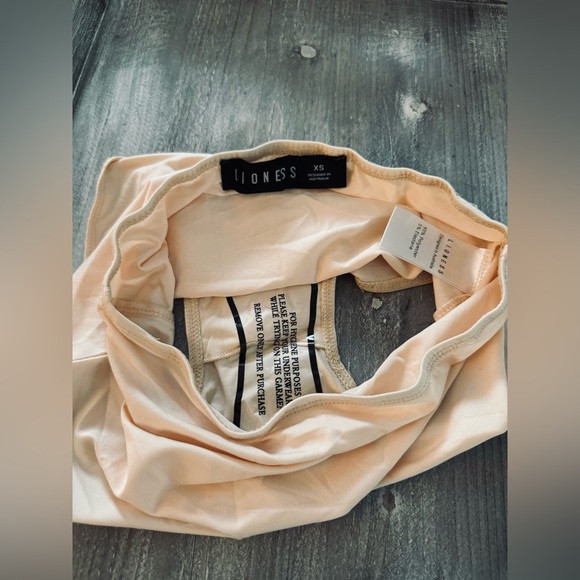 Lioness Take Me to Rio mini dress, long-sleeve, gold, size 2/XS - Picture 5 of 5